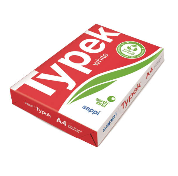Typek A4 White Copy Printer Paper 500 Sheets - 1 Ream