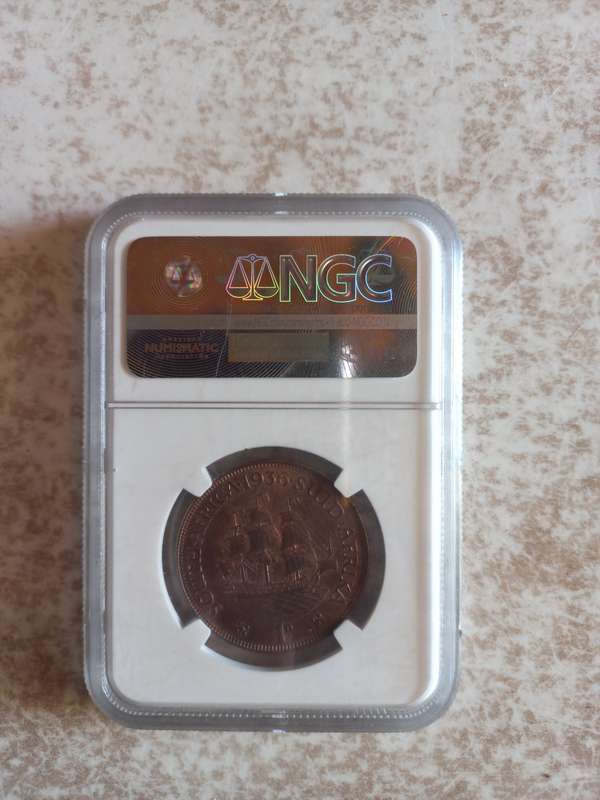 1936 S.AFRICA MS 65 RB PENNY