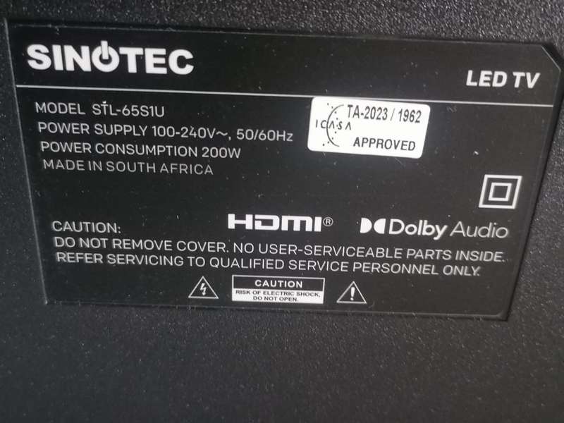 Sinotec 65inch smart tv