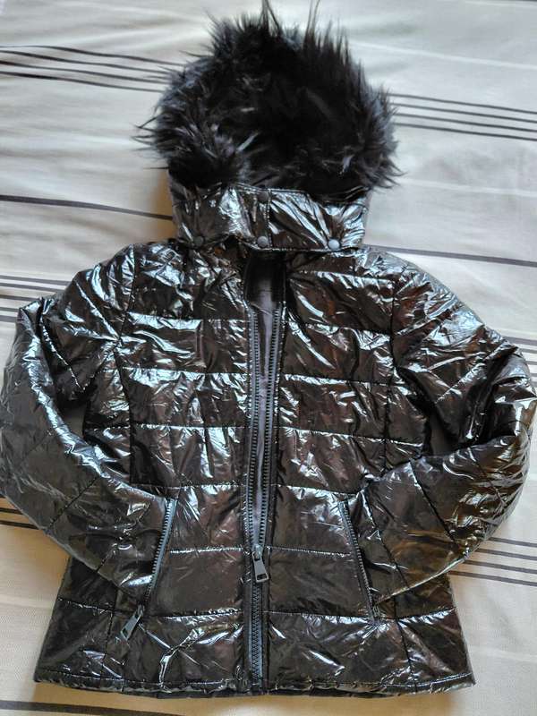 Ladies Black Bomber Jacket - Large