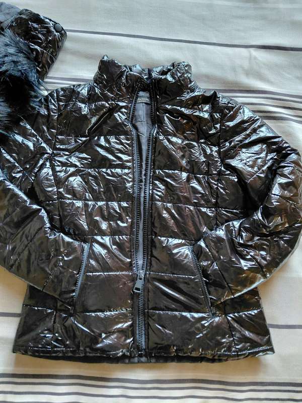 Ladies Black Bomber Jacket - Large