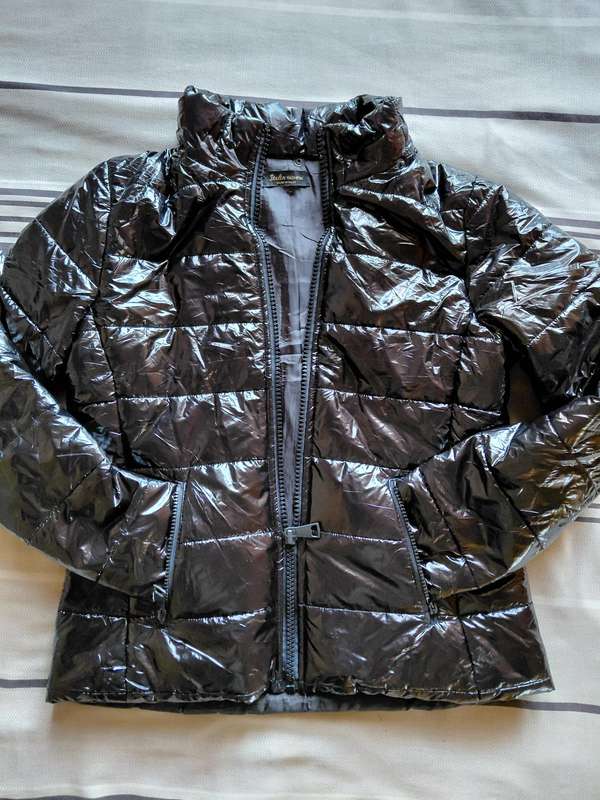 Ladies Black Bomber Jacket - Large