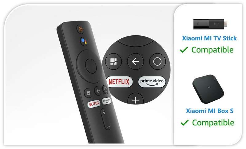 Xiaomi Origin Remote Control for (Mi Box - TV Stick) Voice Commands.