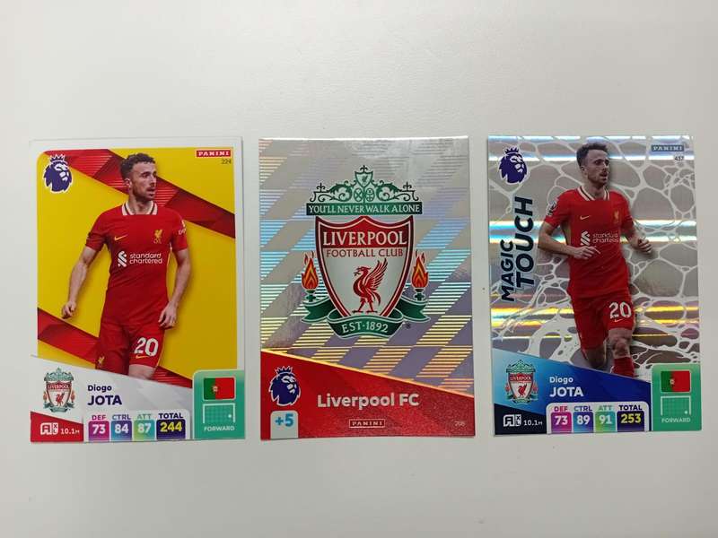 Diogo Jota Premier League 2025 Soccer Cards Bundle