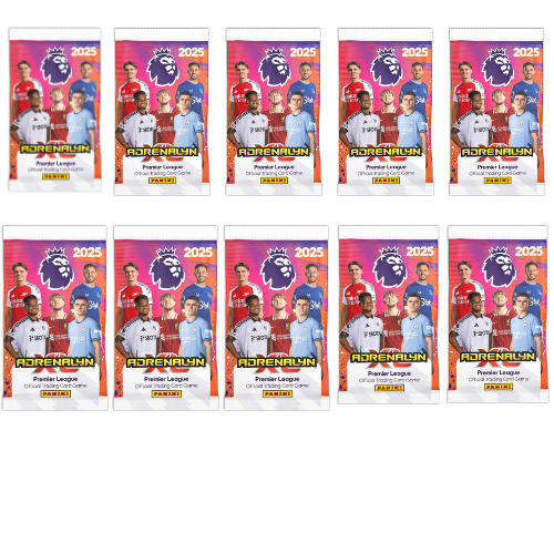 PREMIER LEAGUE 2025  SOCCER CARDS 10 PACK BOOSTER BUNDLE - 60 CARDS
