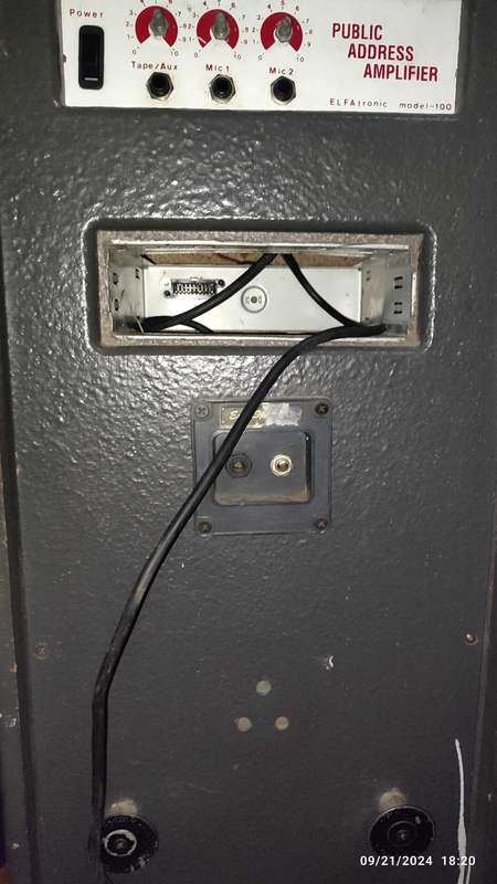PA system speakers