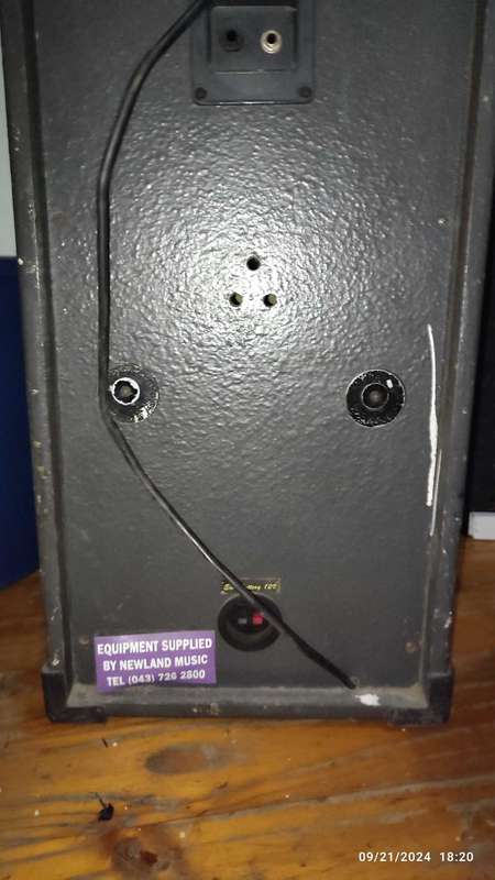 PA system speakers