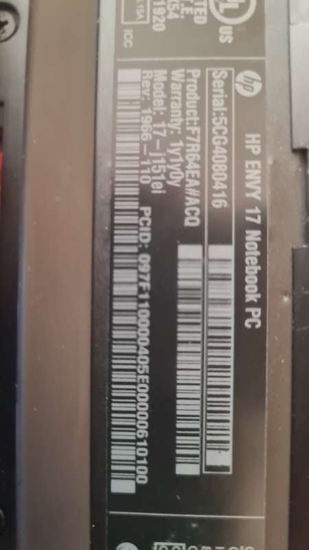 HP ENVY 17 BY BEATS GAMING LAPTOP CORE i7
