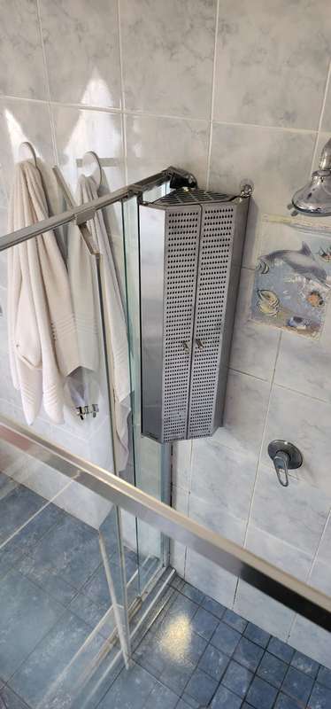 Shower buddy cabinet stainless steel
