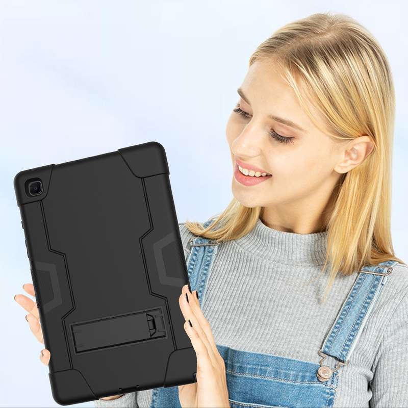 For Samsung Galaxy Tab A7 10.4 (2020) T500 Contrast Color Robot Shockproof Silicone
