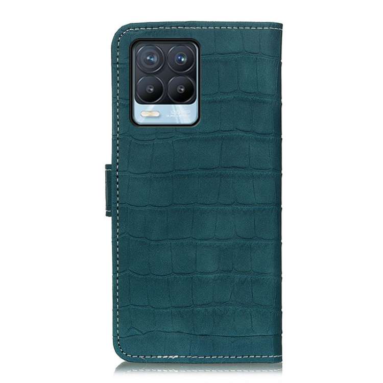 OPPO Realme 8 / Realme 8 Pro Crocodile Texture Horizontal Leather Case with Holder & Card Slots