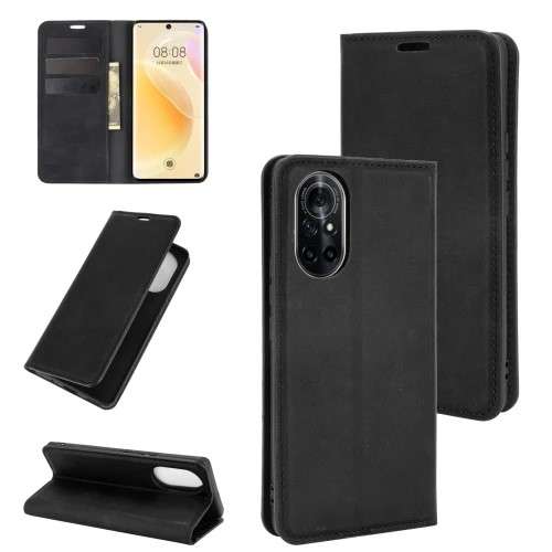 For Huawei nova 8 5G Retro-skin Business Magnetic Suction Leather Case with Holder & Card Slots WLT