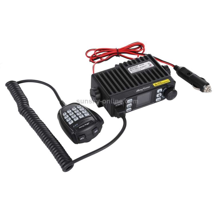 AnyTone AT-779UV Mobile Radio VHF / UHF Dual Band 200CH 25W FM Mobile Car Radio Walkie TalkieAnyTone
