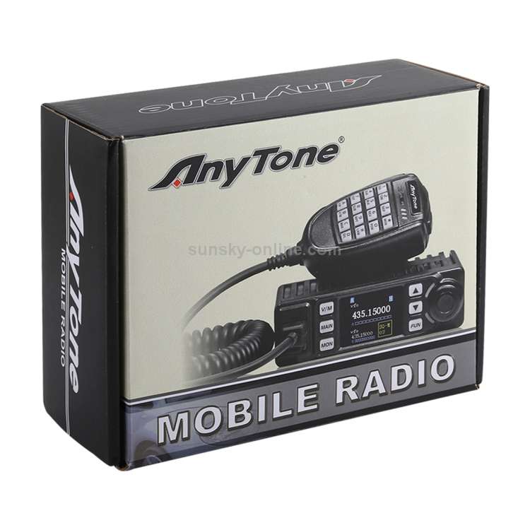 AnyTone AT-779UV Mobile Radio VHF / UHF Dual Band 200CH 25W FM Mobile Car Radio Walkie TalkieAnyTone