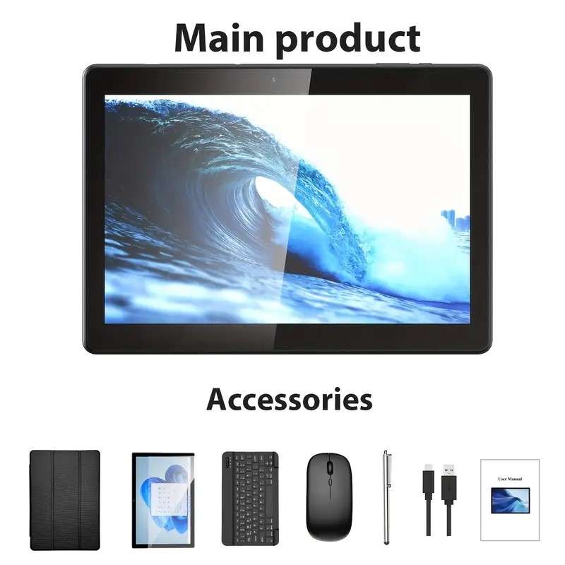 Relndoo Android Tablet Featuring a Keyboard (In Stock, 3 days delivery))