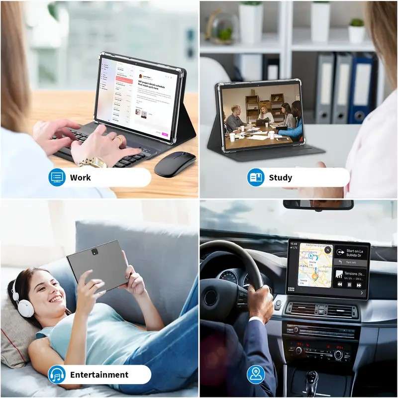 Relndoo Android Tablet Featuring a Keyboard (In Stock, 3 days delivery))