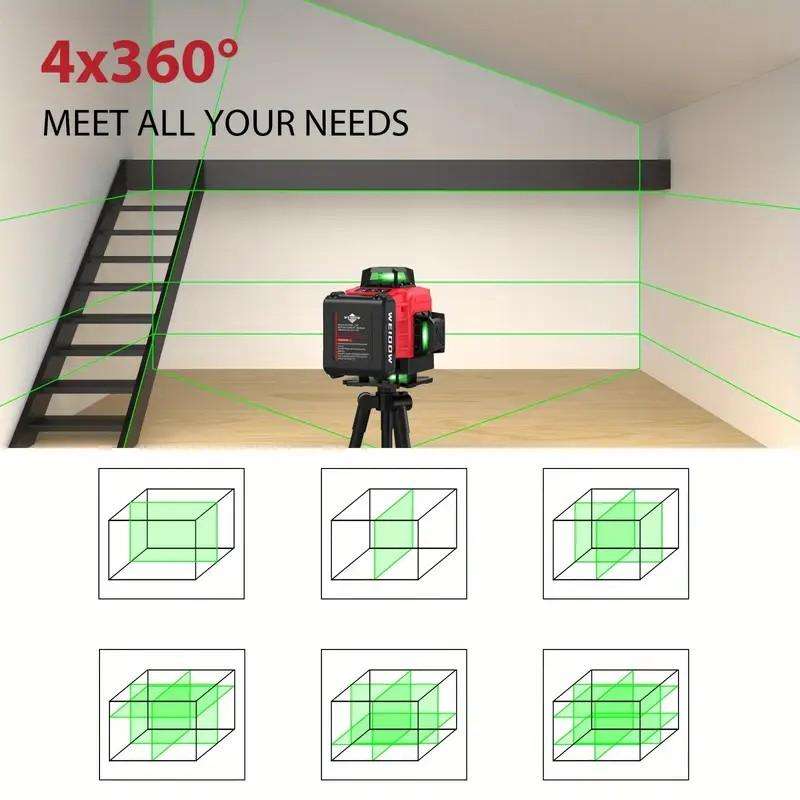 4x360° Advanced Green Laser Level