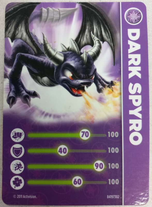 Dark Spyro Figurine - Skylanders Spyros Adventure