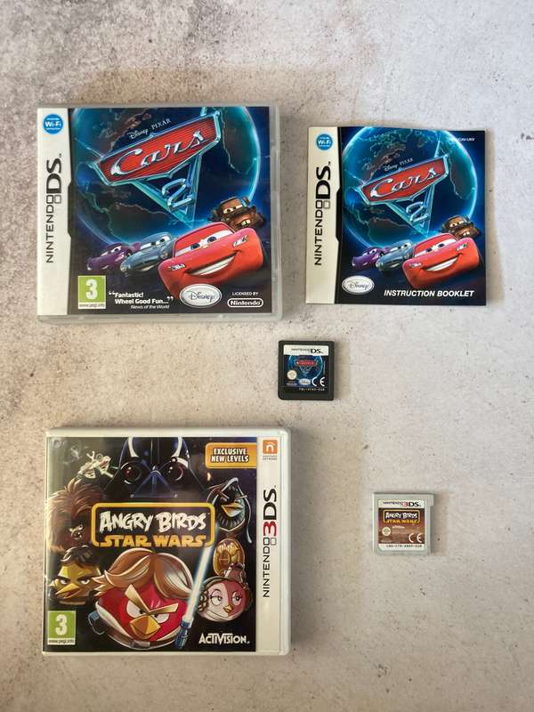 Nintendo 3Ds Handheld Console - Flame Red - Great Condition - In Box + 2 Games