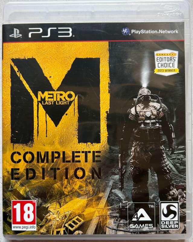 Metro Last Light Complete Edition (PS3) - Complete