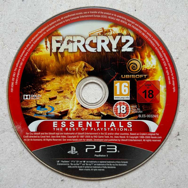 Farcry 2  (PS3) - Disk Only