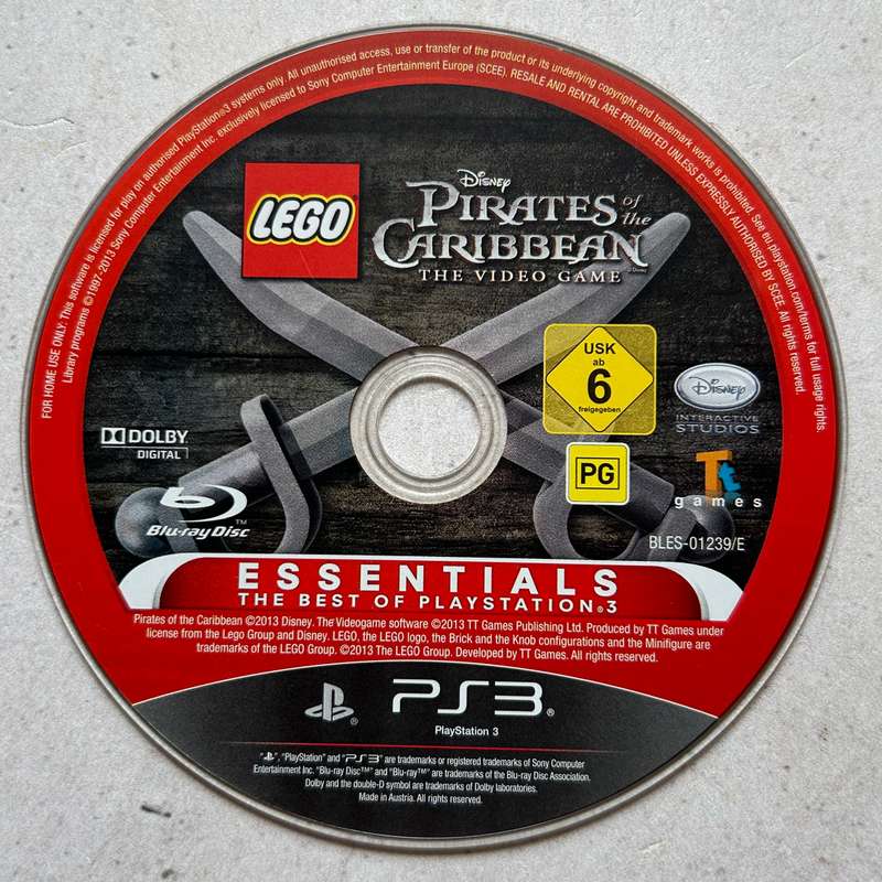 Lego Disney Pirates of the Caribbean (PS3) - Disk Only