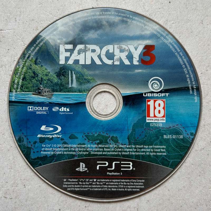 Farcry 3 (PS3) - Disk Only