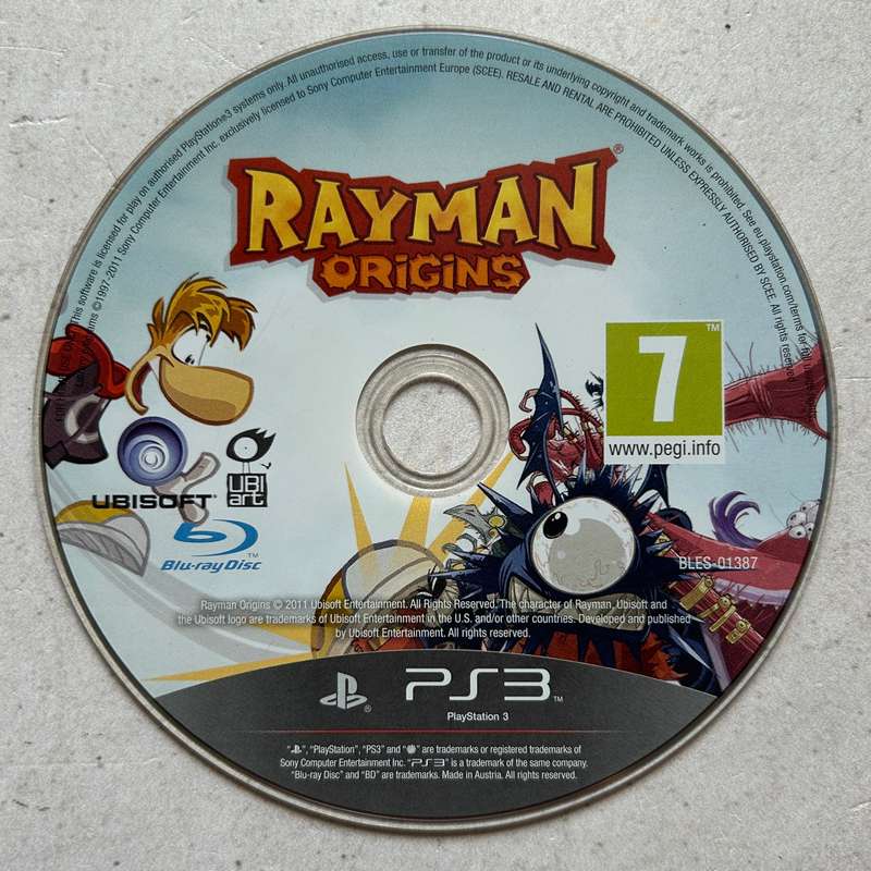 Rayman Origins (PS3) - Disk Only