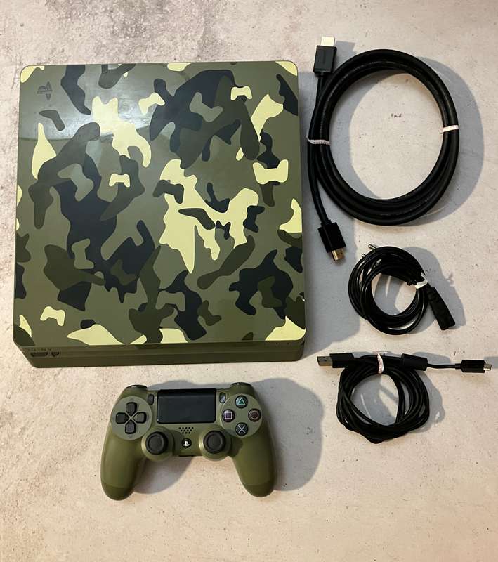 PlayStation 4 Slim 1TB Console - Limited Edition Call of Duty: WW2 + Call of Duty WW2 Game (PS4)