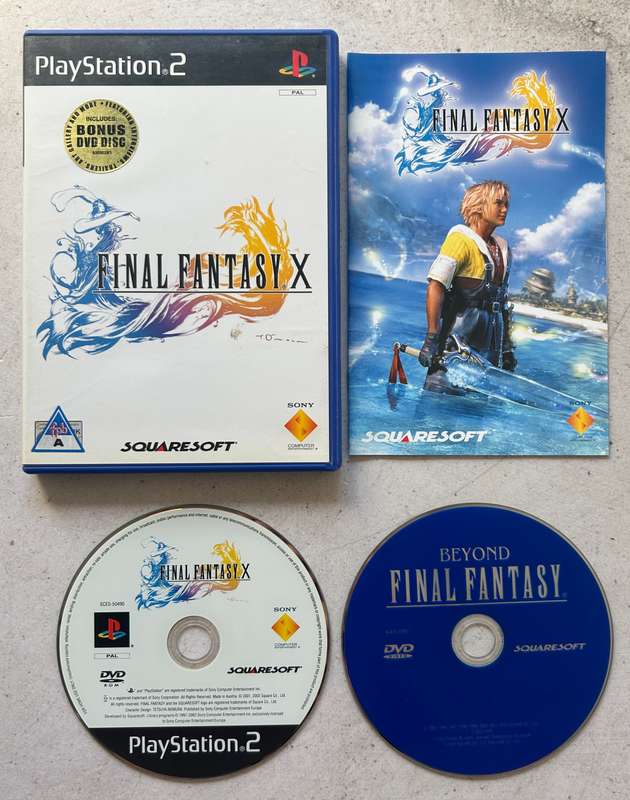 Final Fantasy X (With Bonus DVD Disk) (PS2) - Complete
