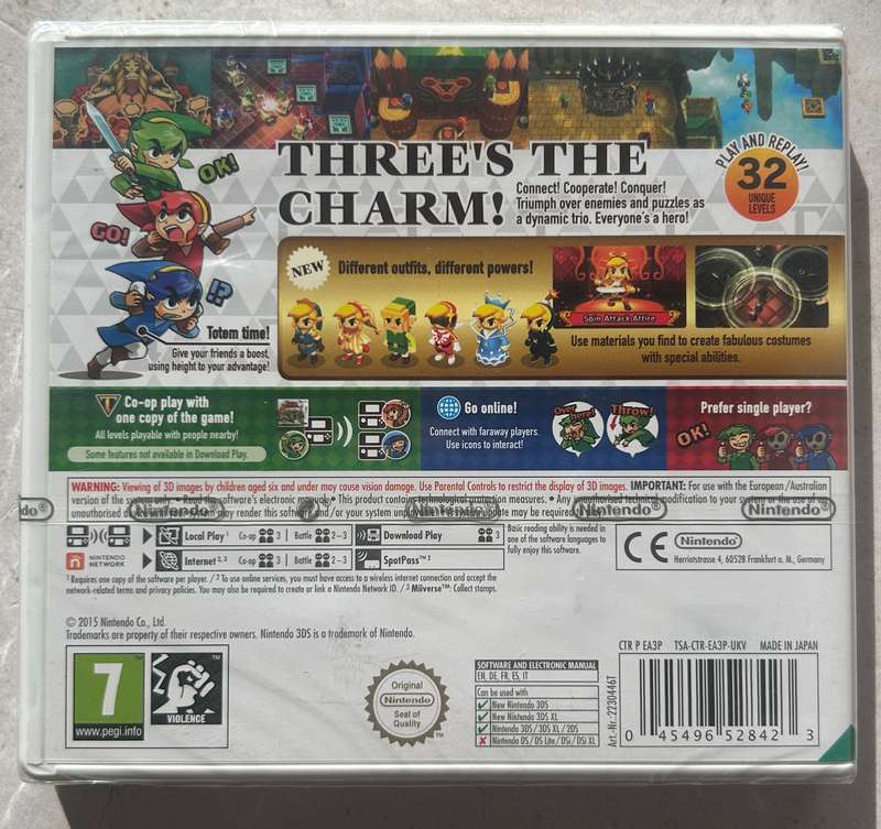 Zelda Tri Force Heroes (Nintendo 3DS) - Sealed