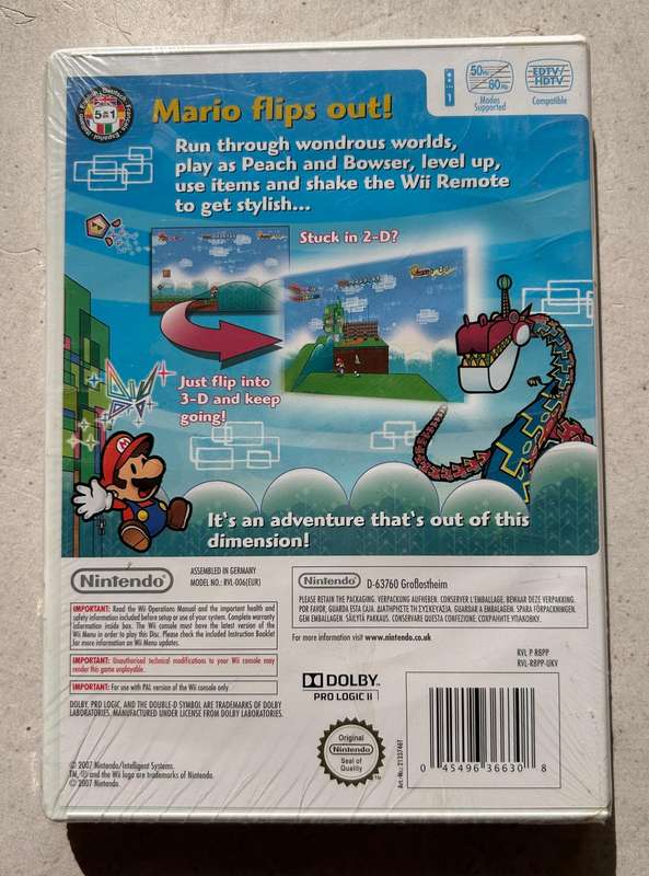 Super Paper Mario (Wii) (Sealed)