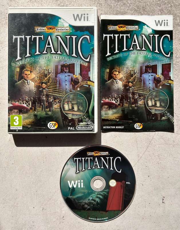 Hidden Mysteries: Titanic Secrets of the Fateful Voyage (Wii) - Complete
