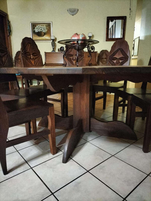 10 Seater dining suite plus 2 extra chairs