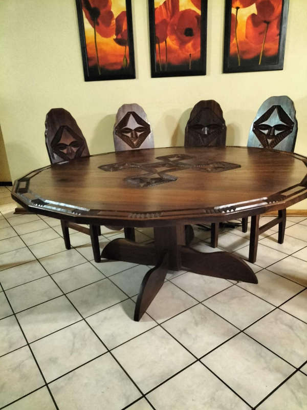 10 Seater dining suite plus 2 extra chairs