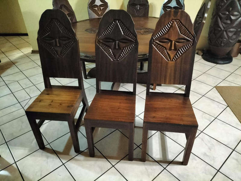 10 Seater dining suite plus 2 extra chairs