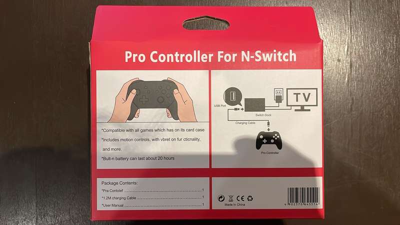 Bluetooth Wireless Remote Fully Functional Controller | Nintendo Switch (Unopened)