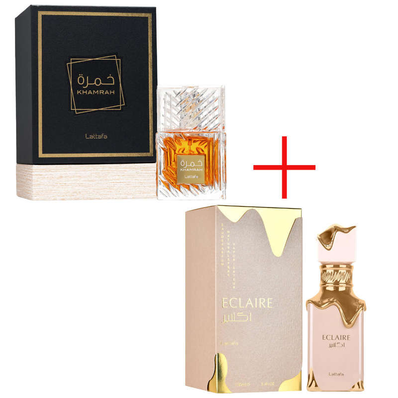 Lattafa Combo Deal Khamrah & Eclaire Eau de Parfum 100ml