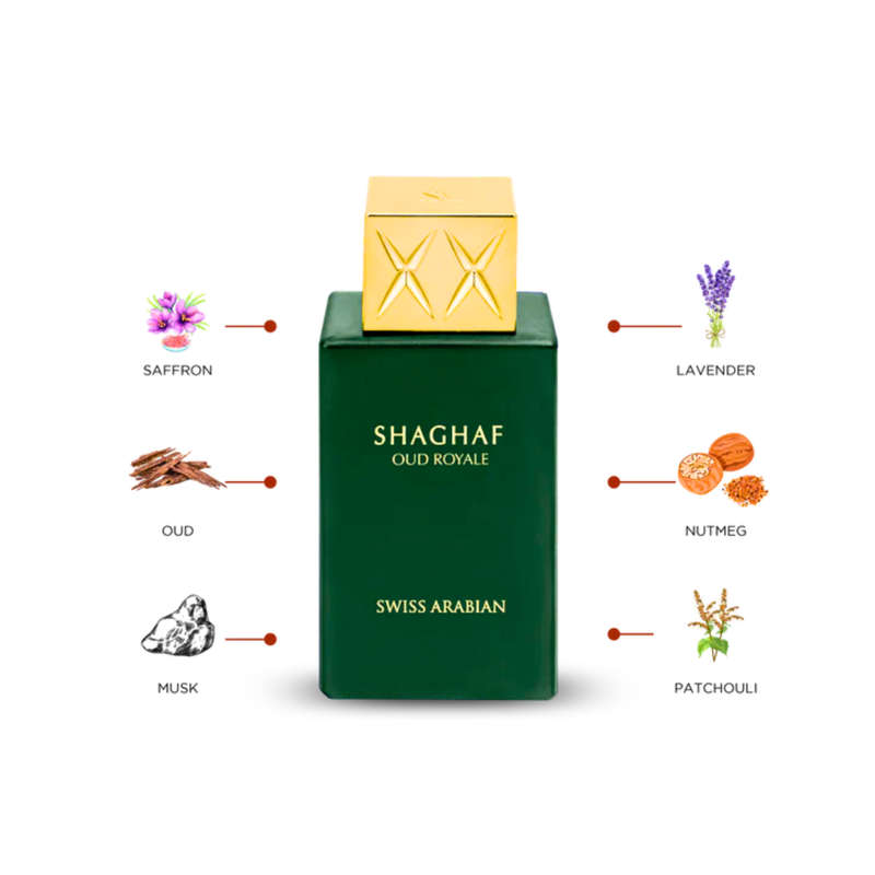 Swiss Arabian Shaghaf Oud Royale Eau de Parfum 75 ml - Dubai Oud Perfume