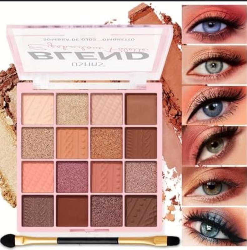 USHAS BLEND - 16 Colors Eyeshadow Palette