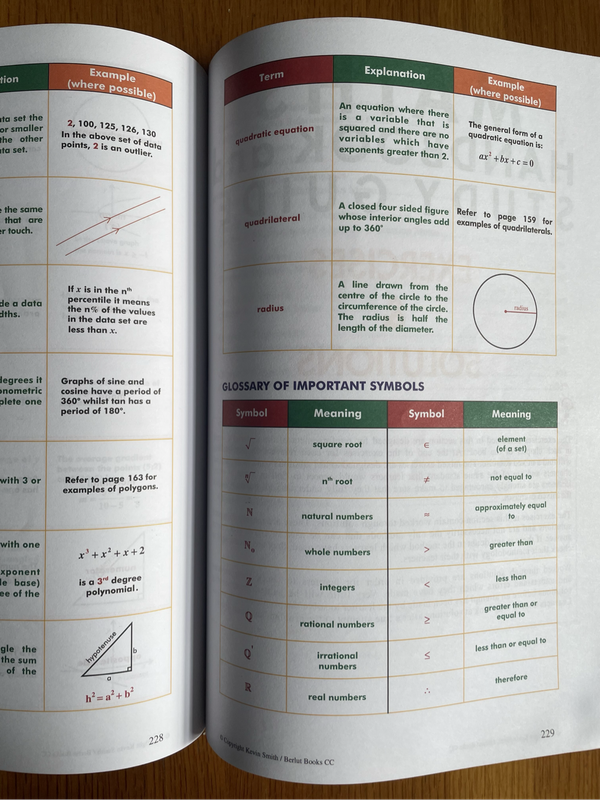 Maths Handbook & Study Guide Grade10