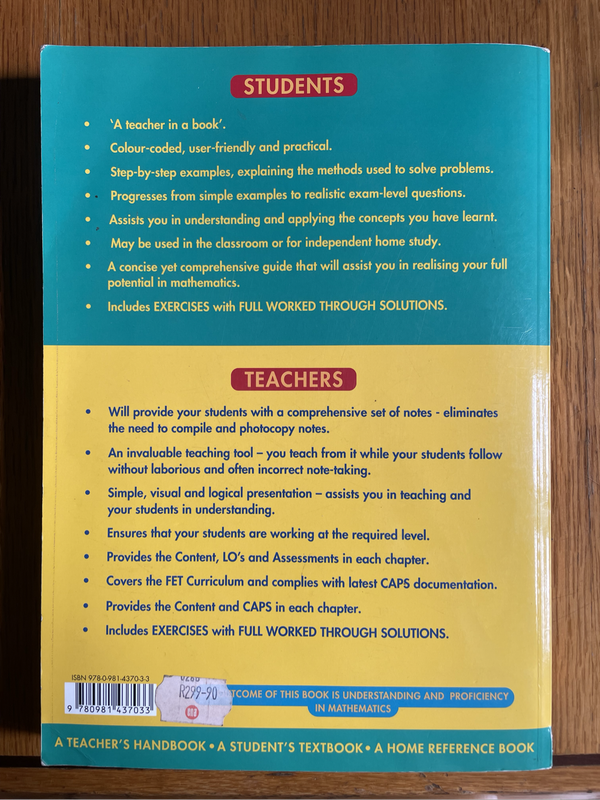 Maths handbook and study guide grade9