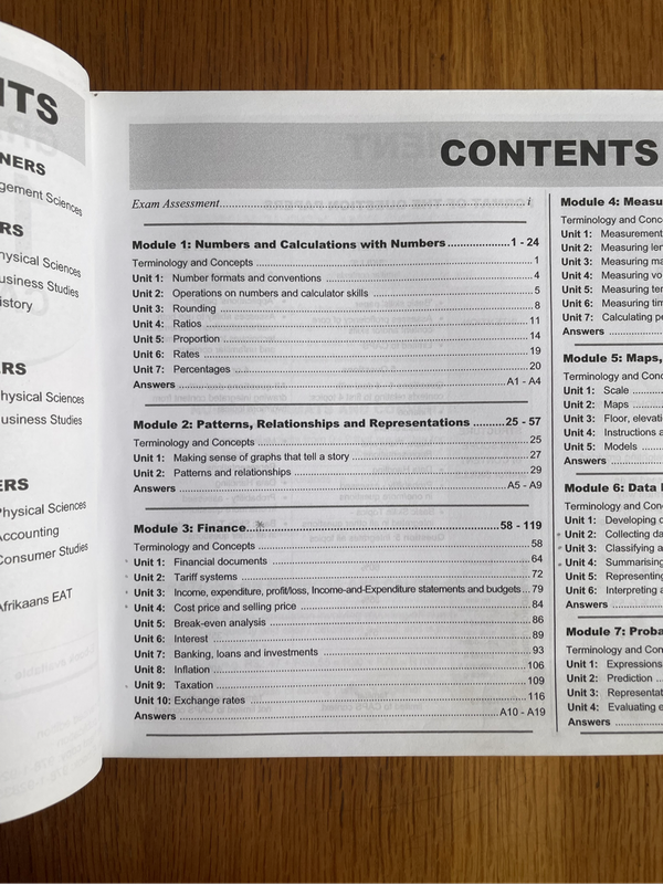 Maths Literacy gr12 textbook