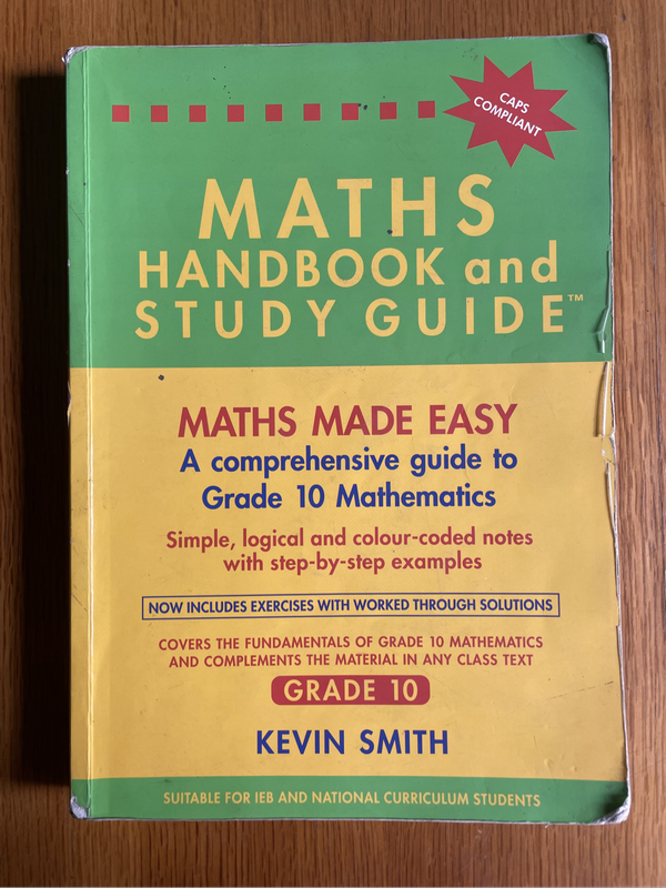Maths Handbook & Study Guide Grade10