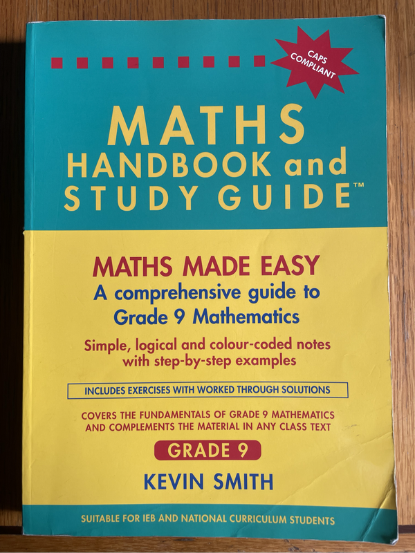 Maths handbook and study guide grade9