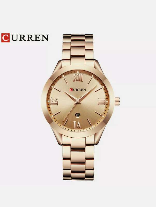 Women Watch Luxury Rose Gold Watches Office Ladies Calendar Wristwatch Gifts
