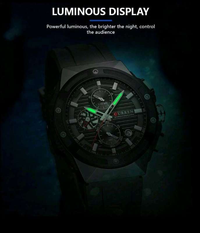 Curren CURREN Men Sports Multifunctional Chronograph Waterproof Wristwatch