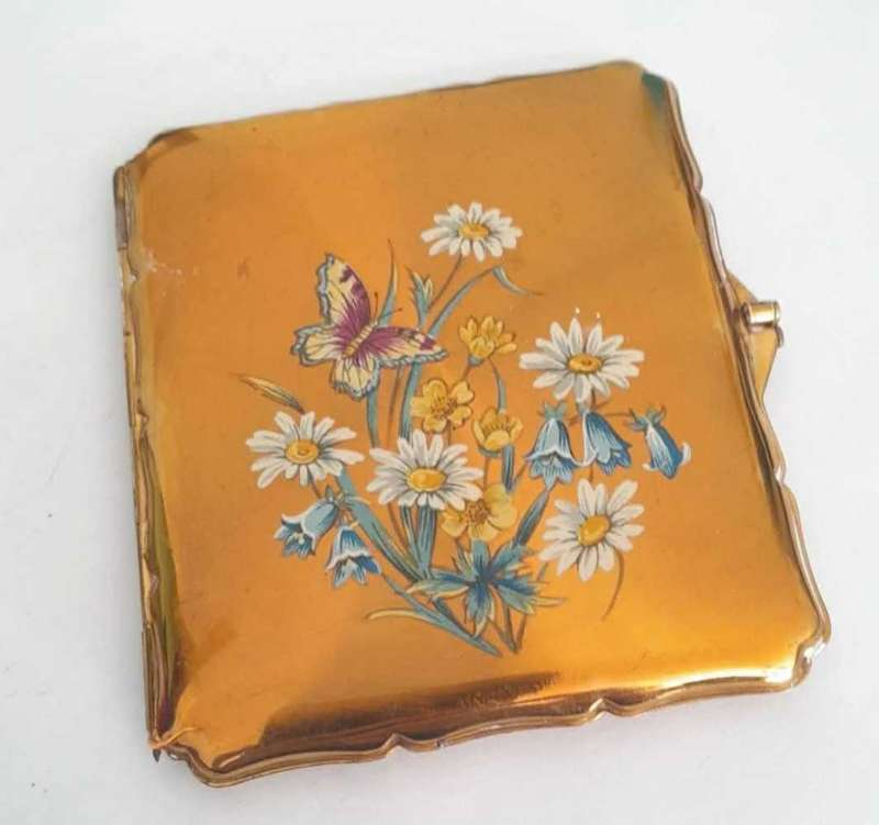 Vintage Gold-tone Stratton Cigarette Case