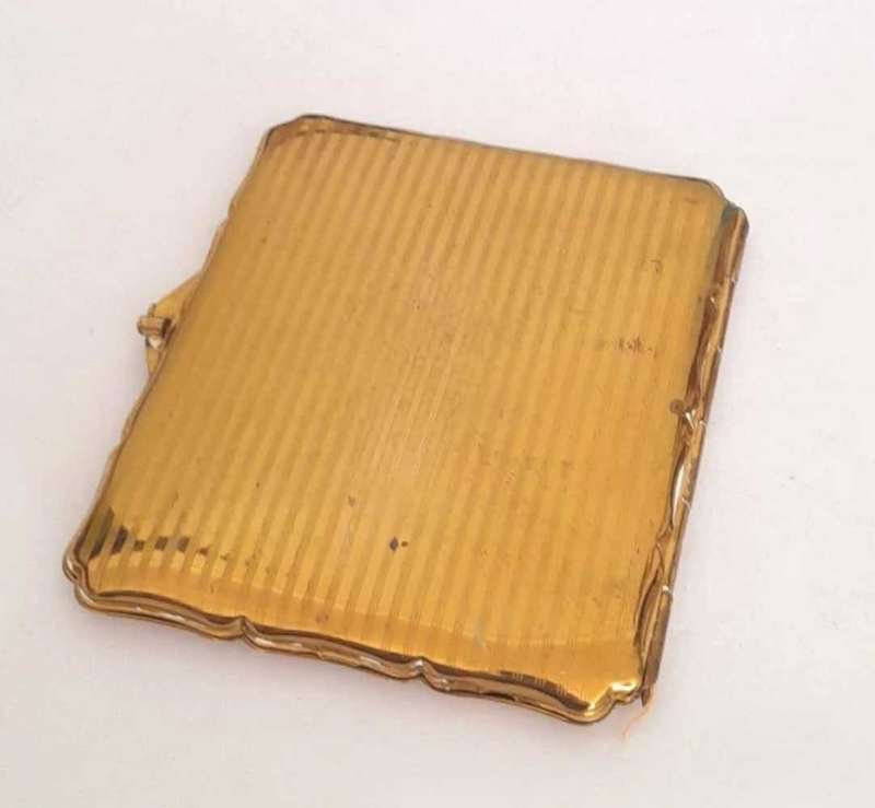 Vintage Gold-tone Stratton Cigarette Case