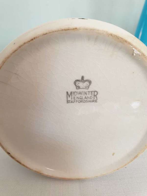 Vintage Midwinter ceramic Biscuit Barrel